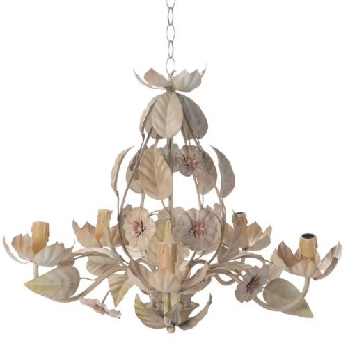 floral-tole-chandelier