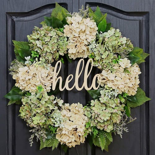 hydrangea-door-wreath