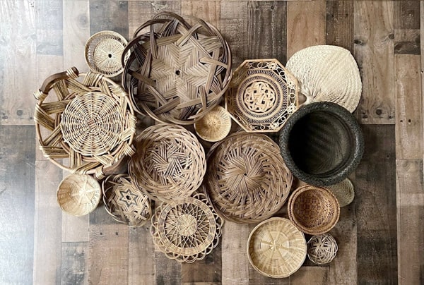 assorted-baskets-for basket-gallery-wall